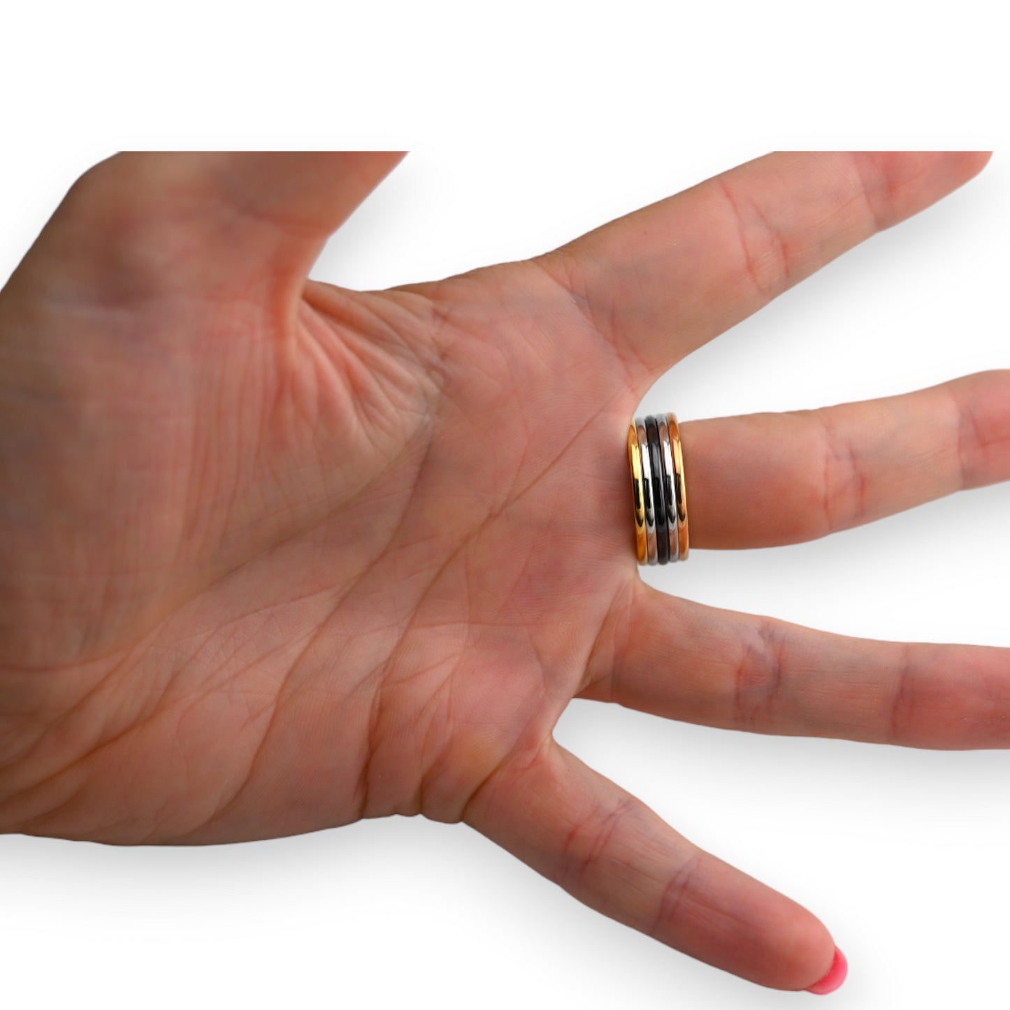 Bague acier 4 tons arbre de vie