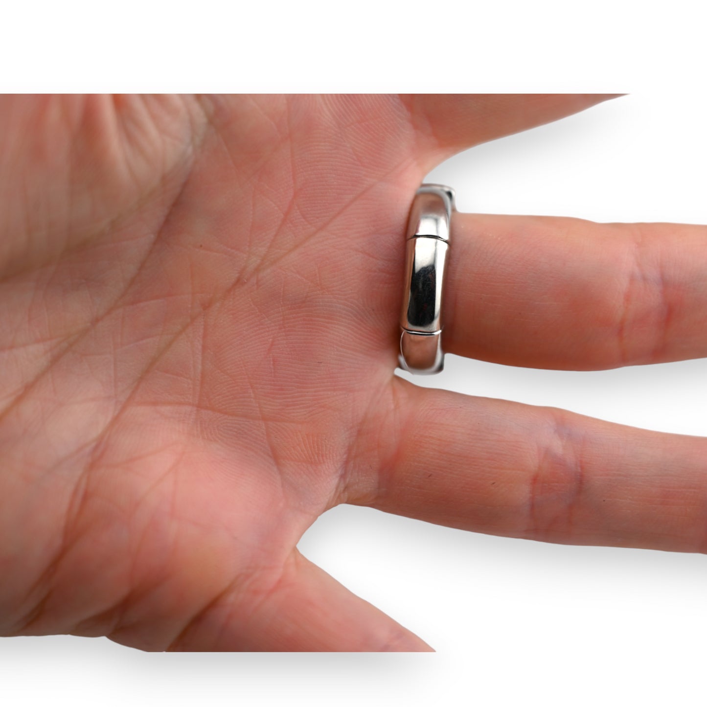 Bague fantaisie argentée étoile brillante