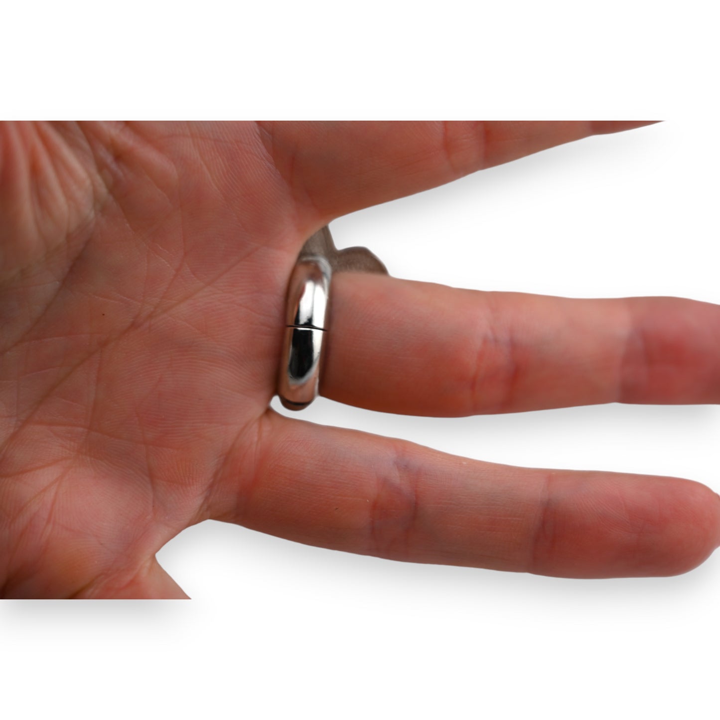 Bague fantaisie argentée fleur multicolore