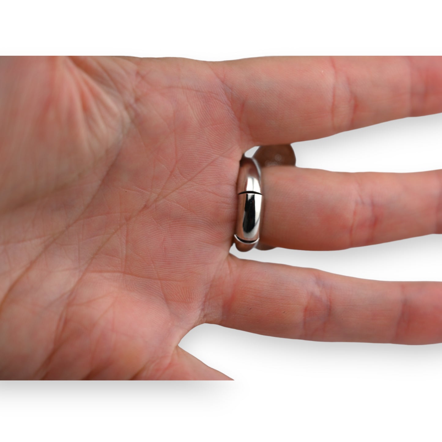 Bague fantaisie argentée papillon rose et strass