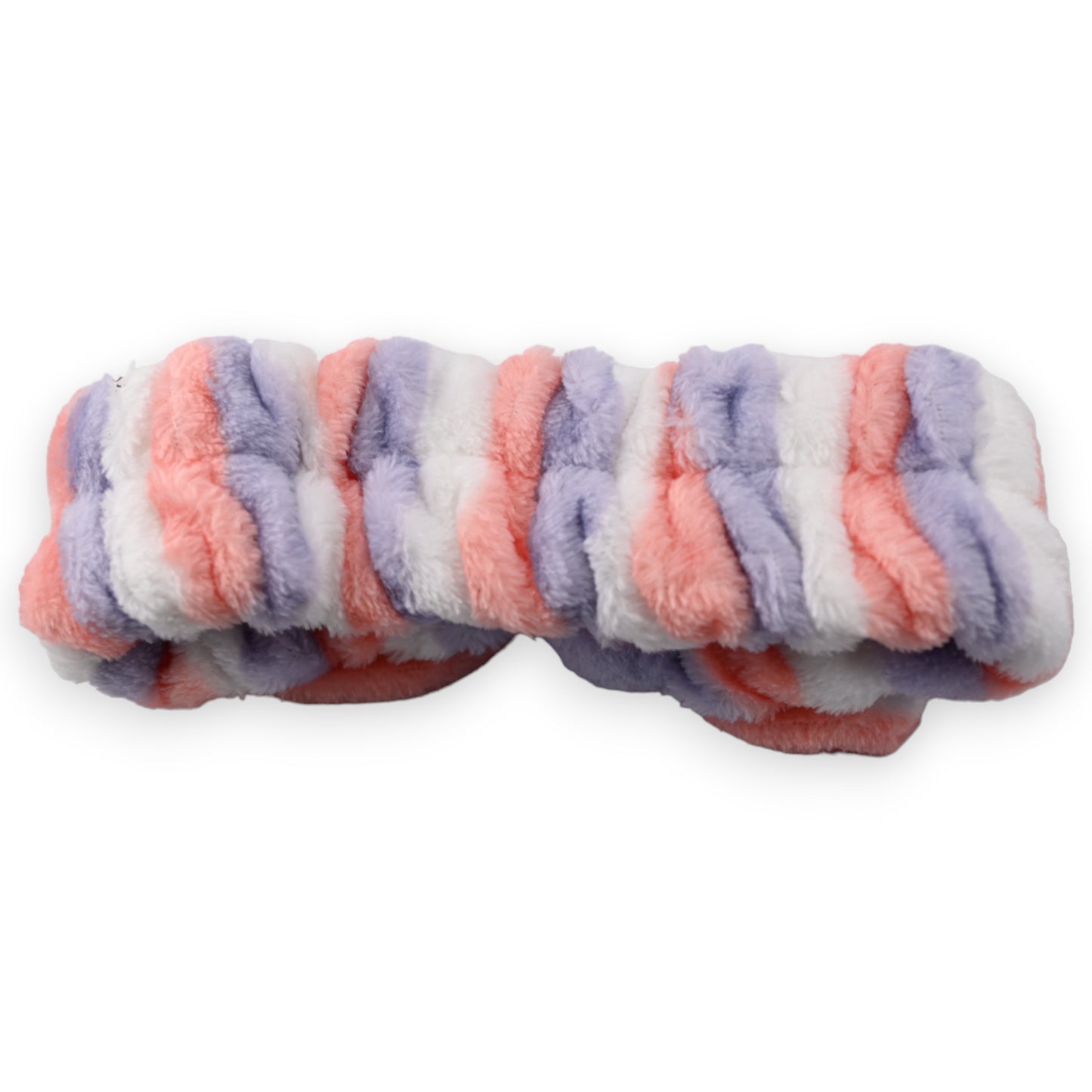 Bandeau à maquillage femme blanc corail et parme