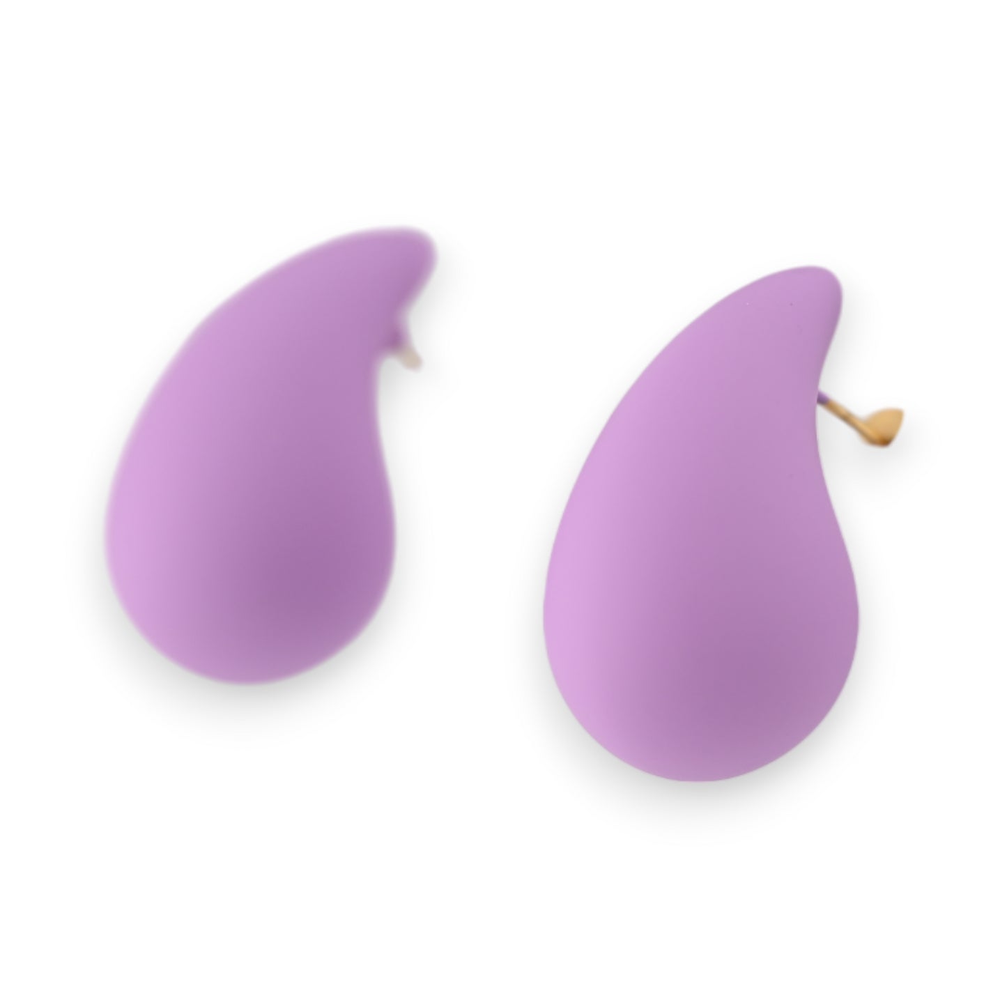 Boucles d'oreilles goutte lilas