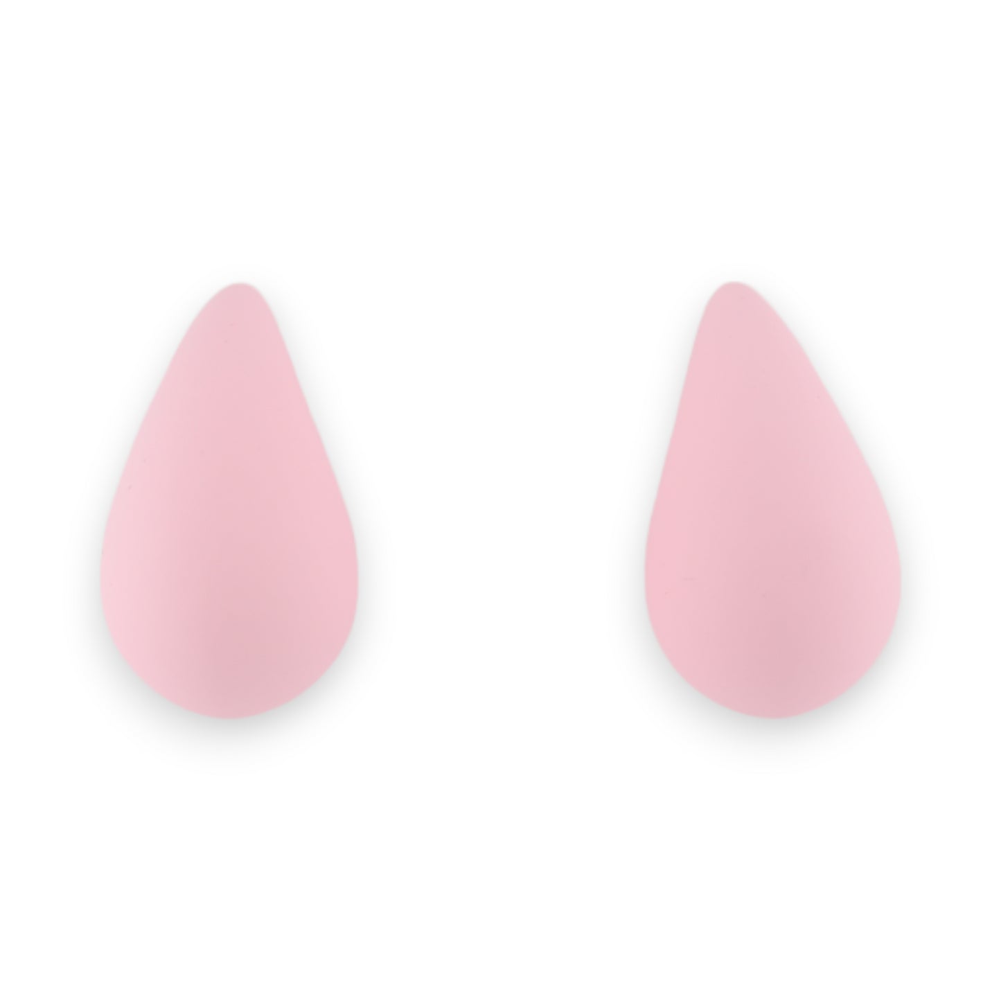 Boucles d'oreilles goutte rose tendre
