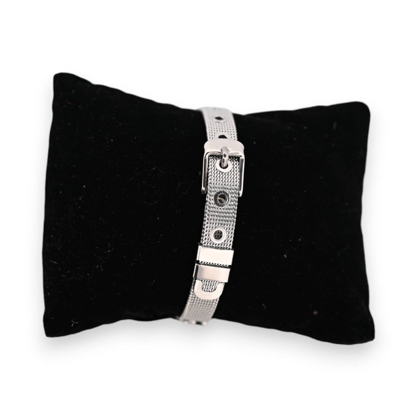 Bracelet acier rigide argenté 3 étoiles