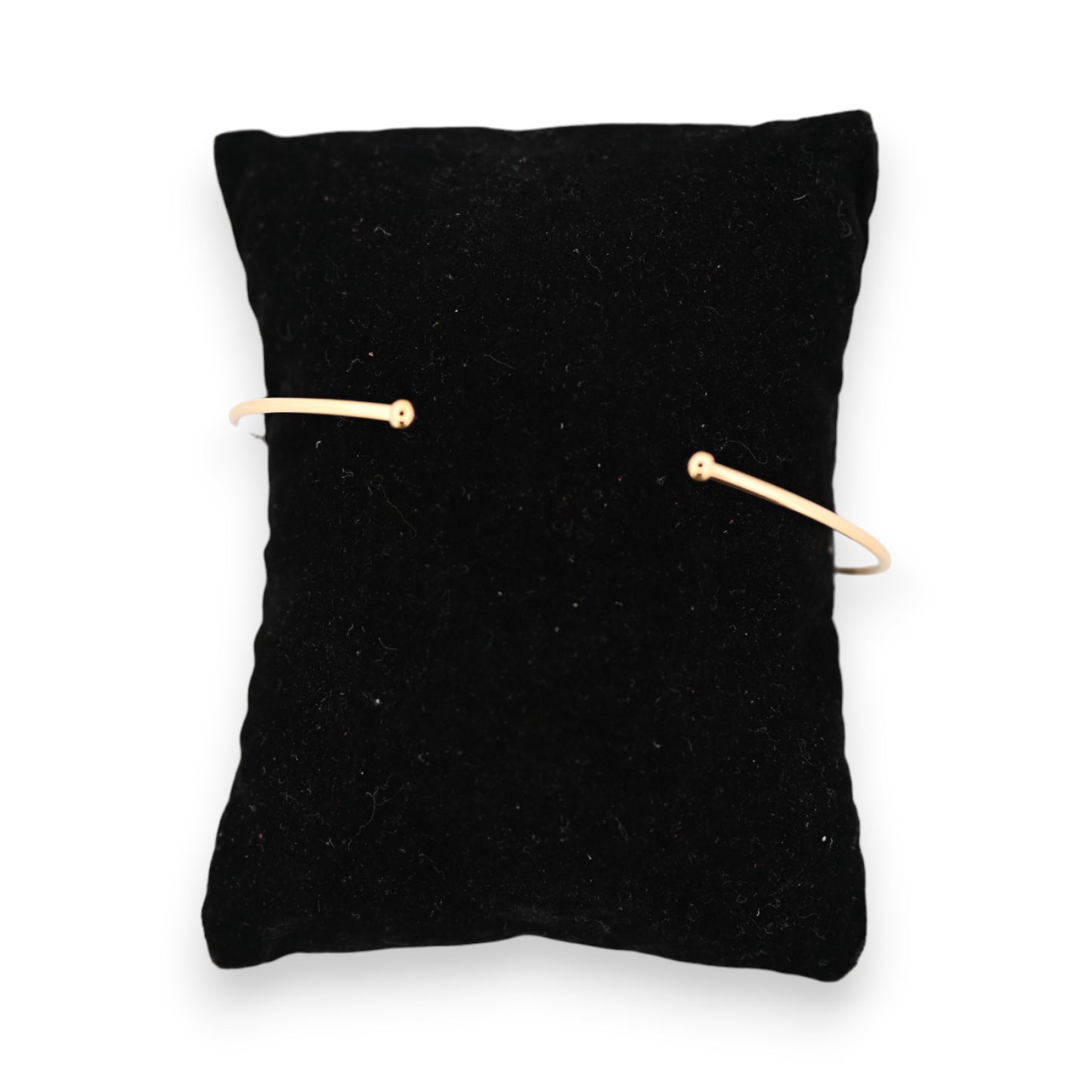 Bracelet jonc acier doré symbole infini strass