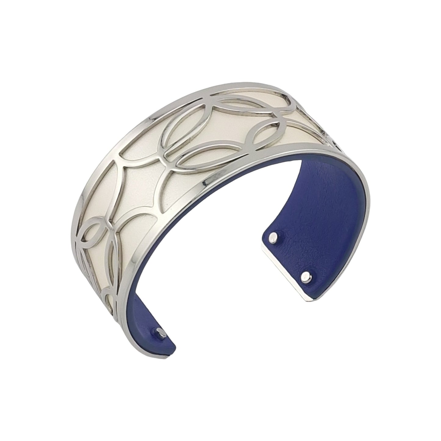 Bracelet manchette argent et doré