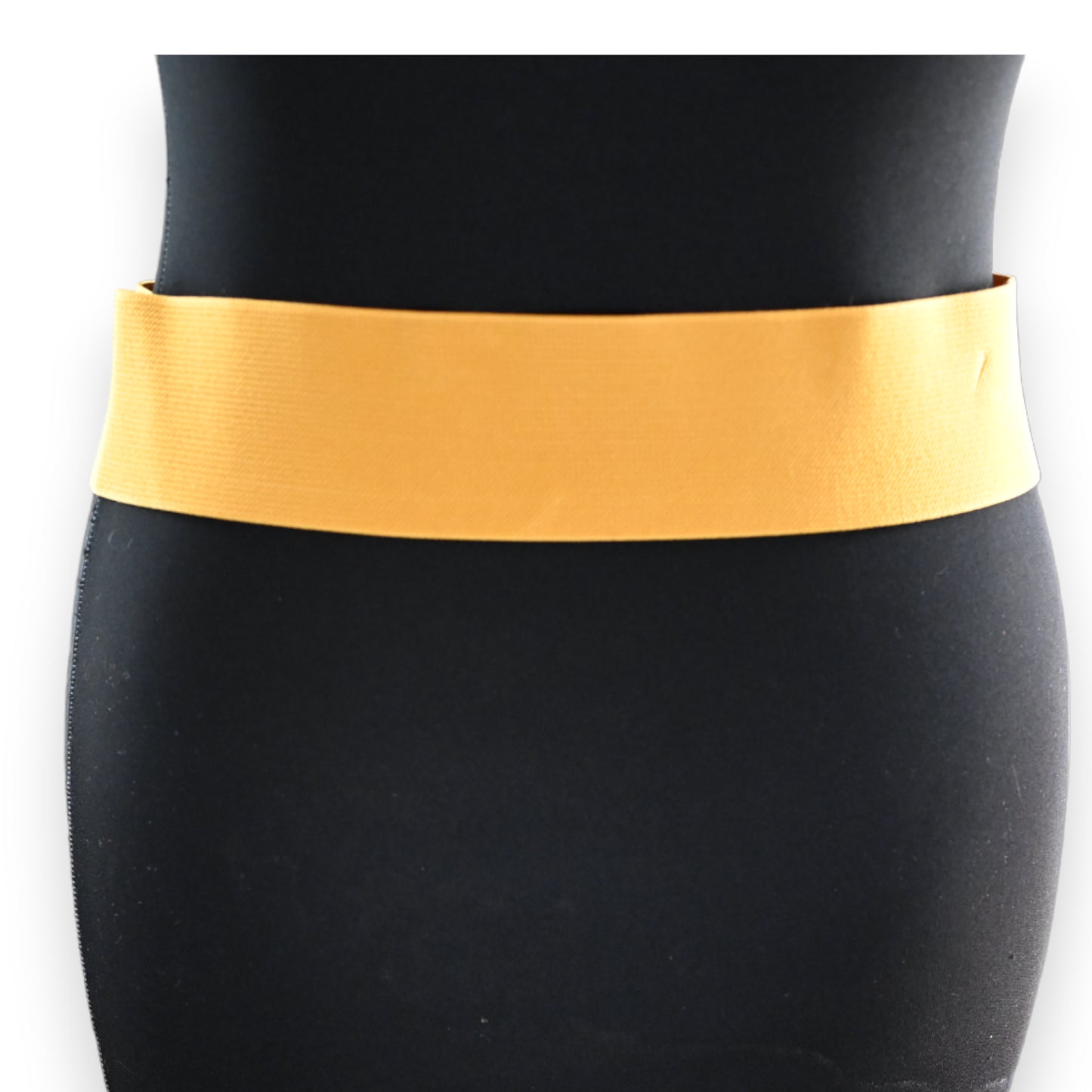 Ceinture fantaisie élastique femme moutarde boucle léopard