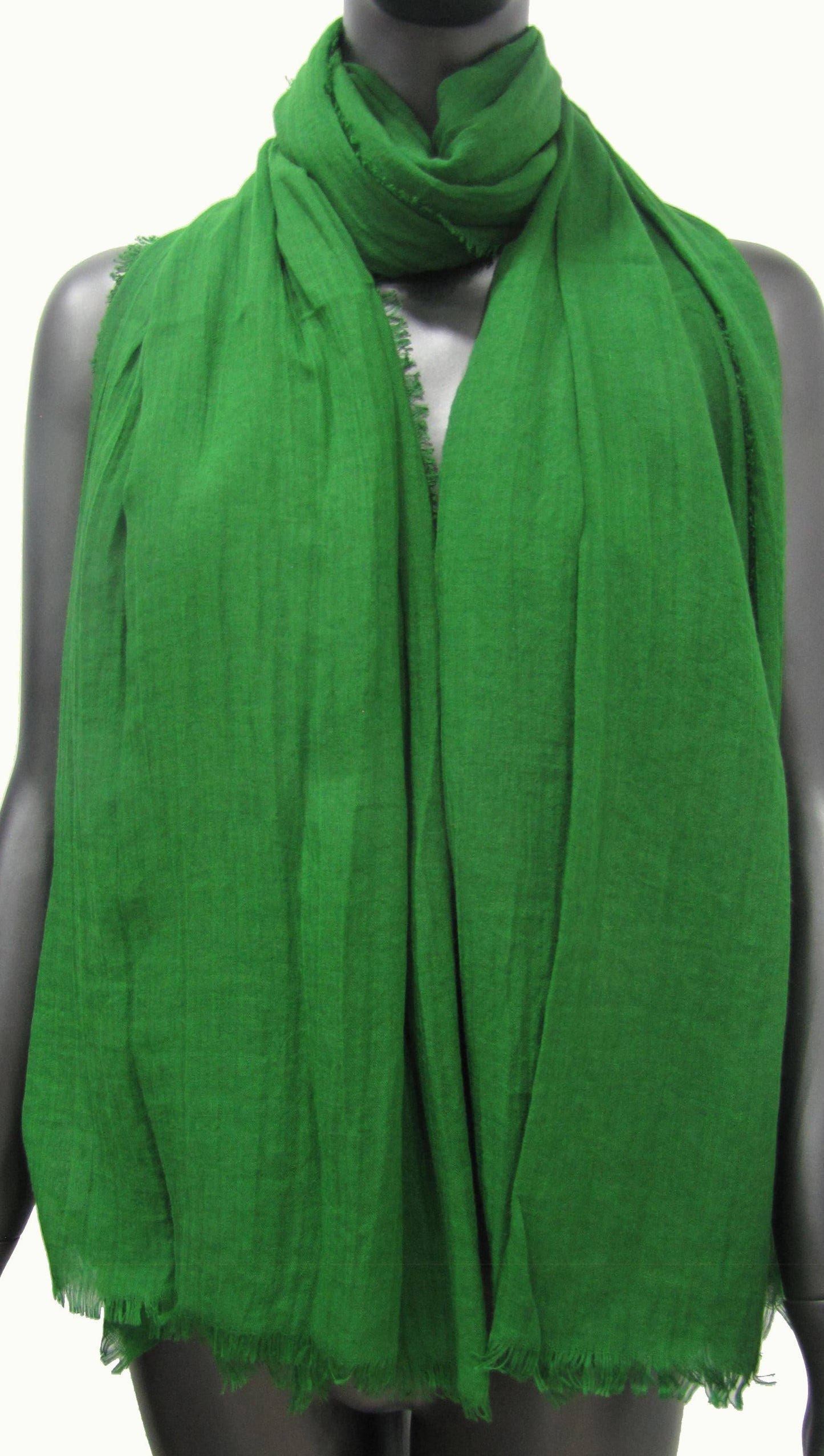 Foulard uni vert brésil