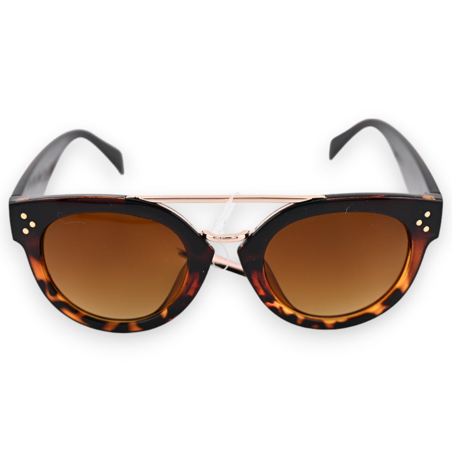 Lunettes stylées mouchetée marron translucide