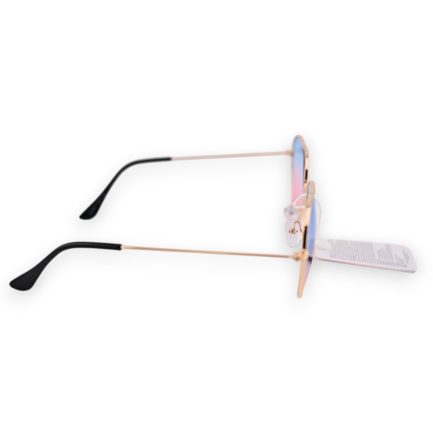 Lunettes coeur hippie bleu et rose