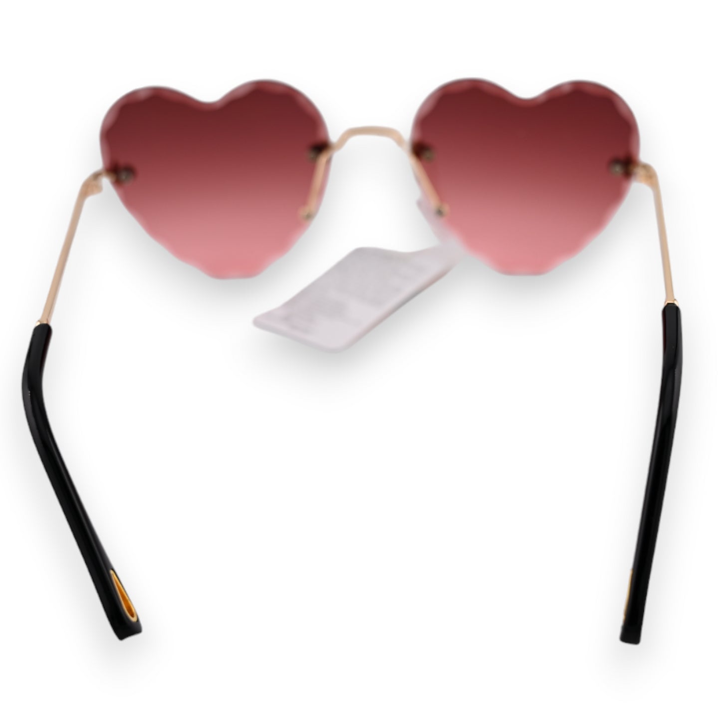 Lunettes coeur hippie nuances marron