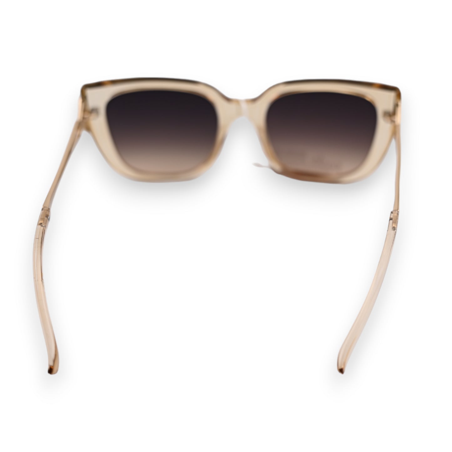 Lunettes monture beige transparente