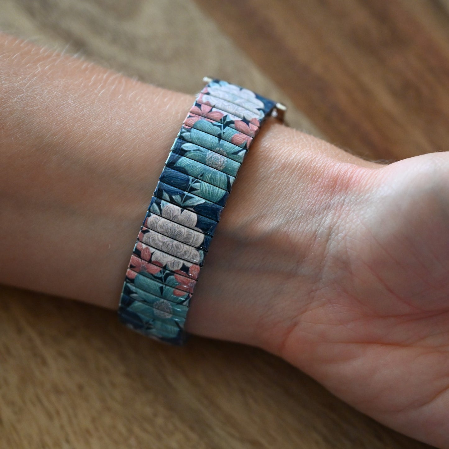 Montre Ernest imprimé fleurs vintage