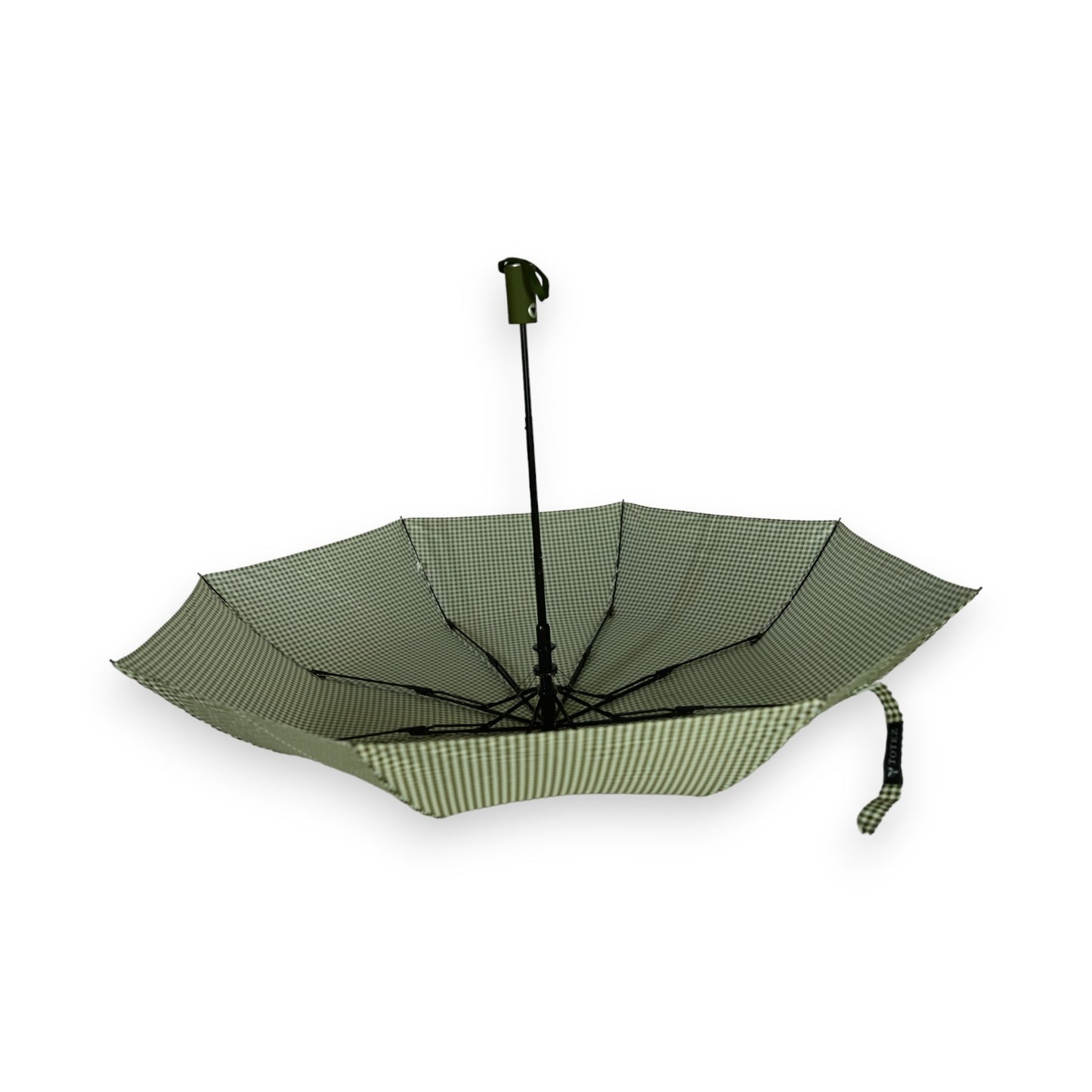 Parapluie pliant automatique vichy kaki