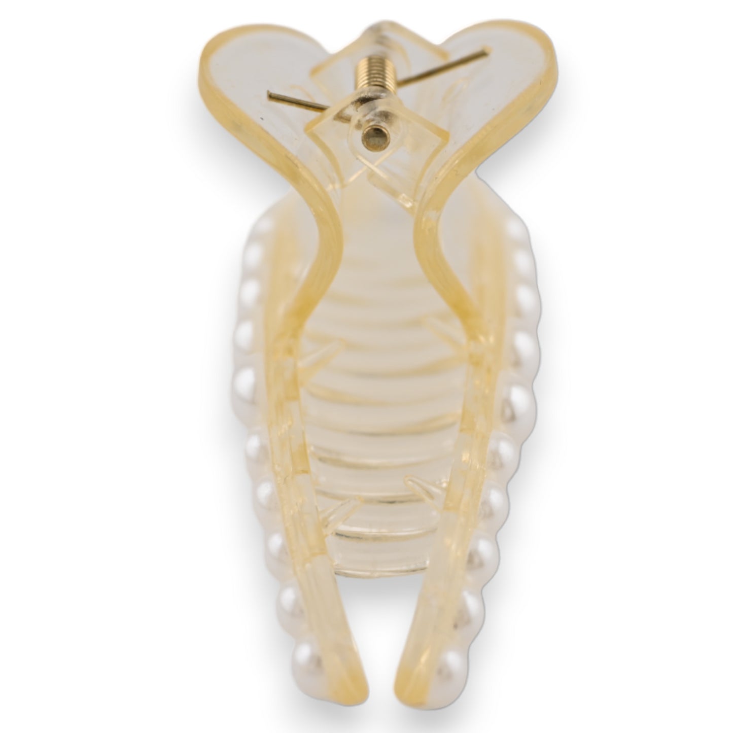 Pince à cheveux plastique et perles