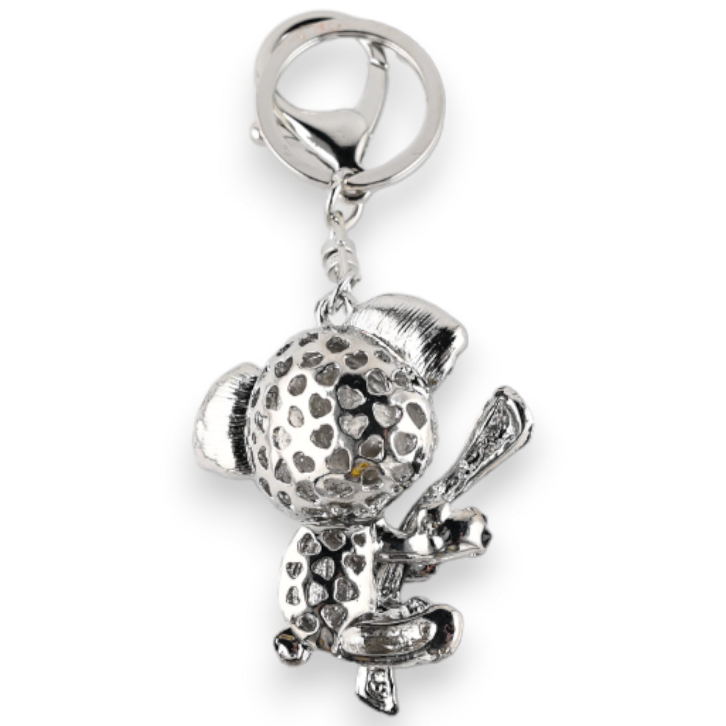 Porte-clés argenté koala sur sa branche