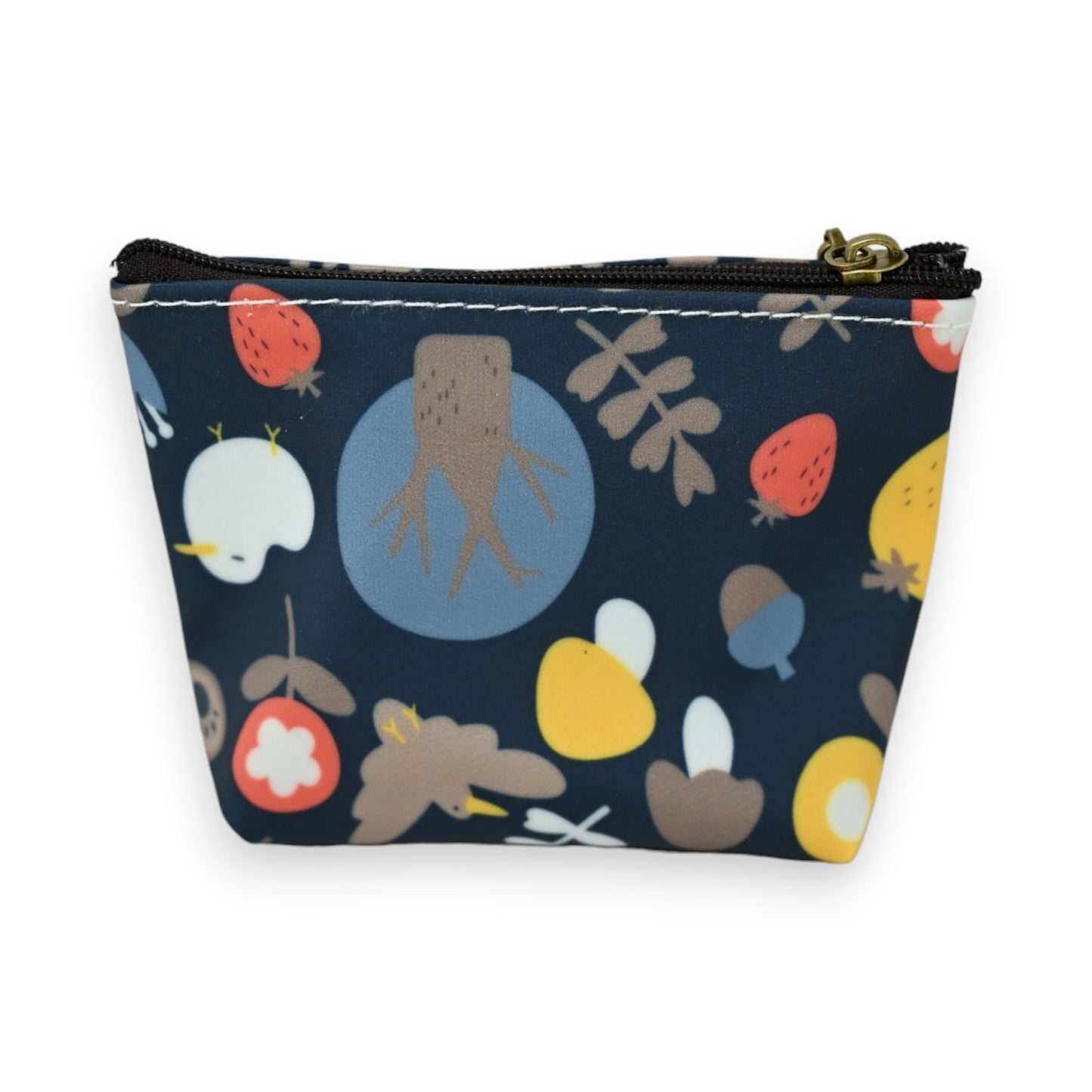 Porte monnaie motif forêt fantastique multicolore