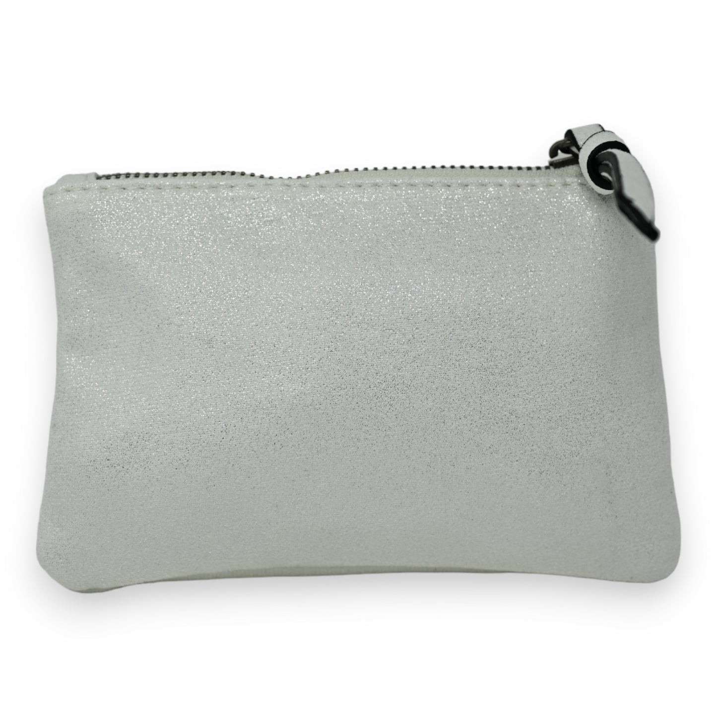 Porte monnaie tissu doux brillant blanc étoile