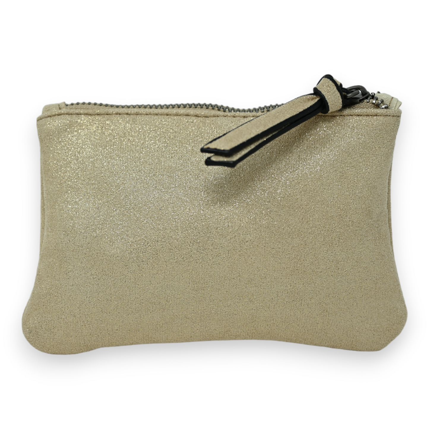 Porte monnaie tissu doux brillant doré étoile