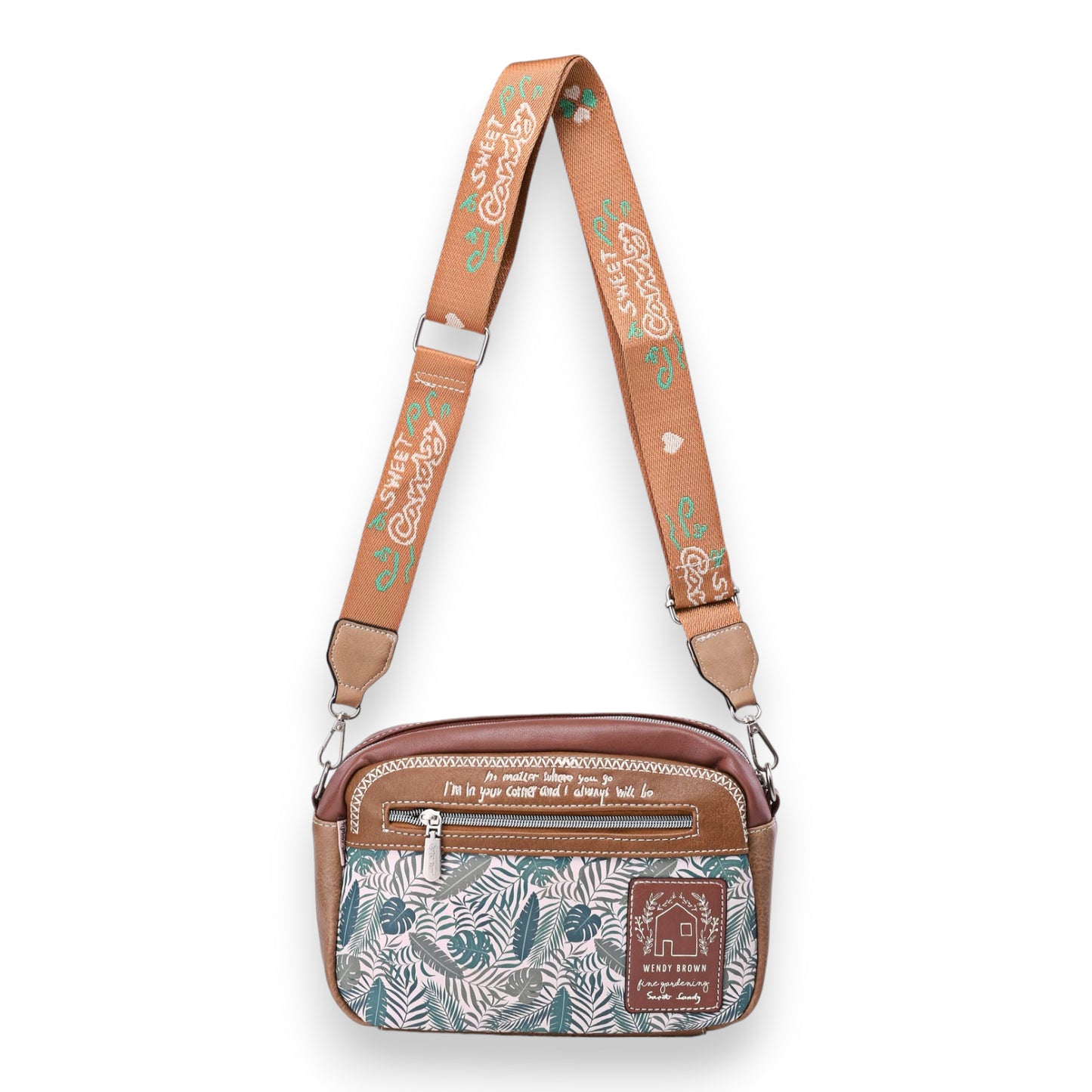 Sac bandoulière cartable Sweet &Candy nuances marron