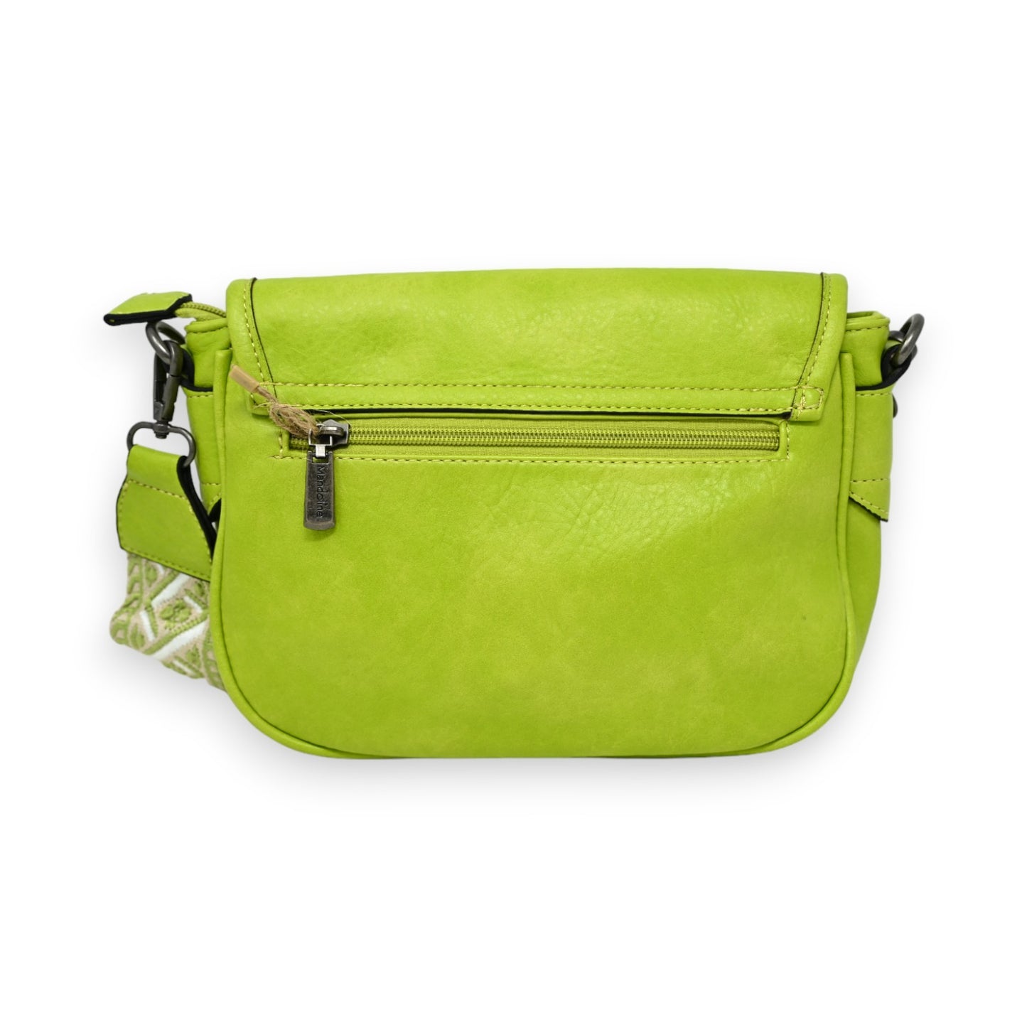 Sac bandoulière forme arrondi vert anis