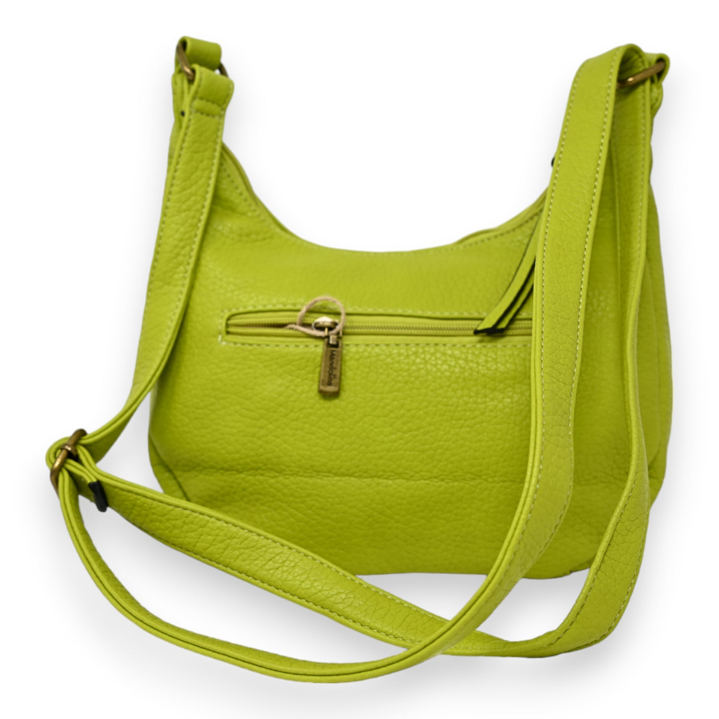 Sac bandoulière forme banane vert anis