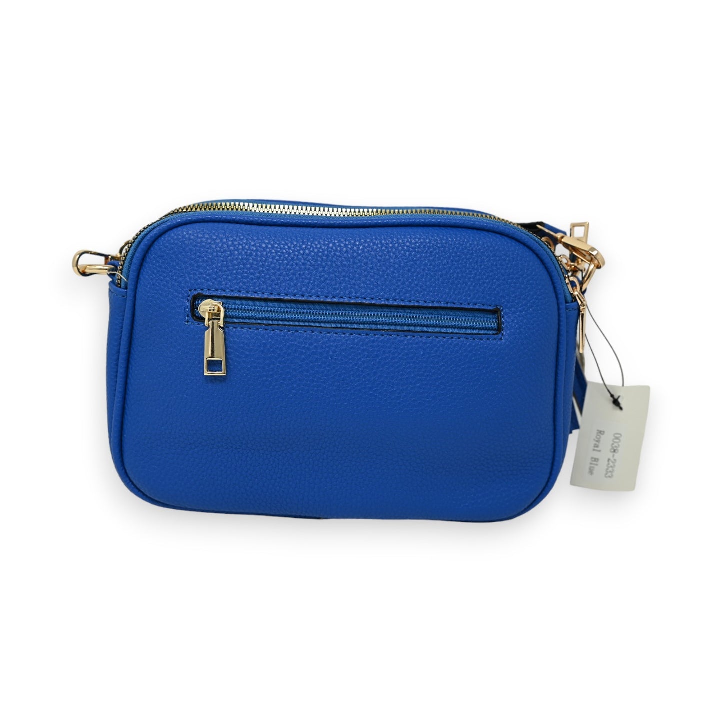 Sac bandoulière rectangle multi poches bleu roi