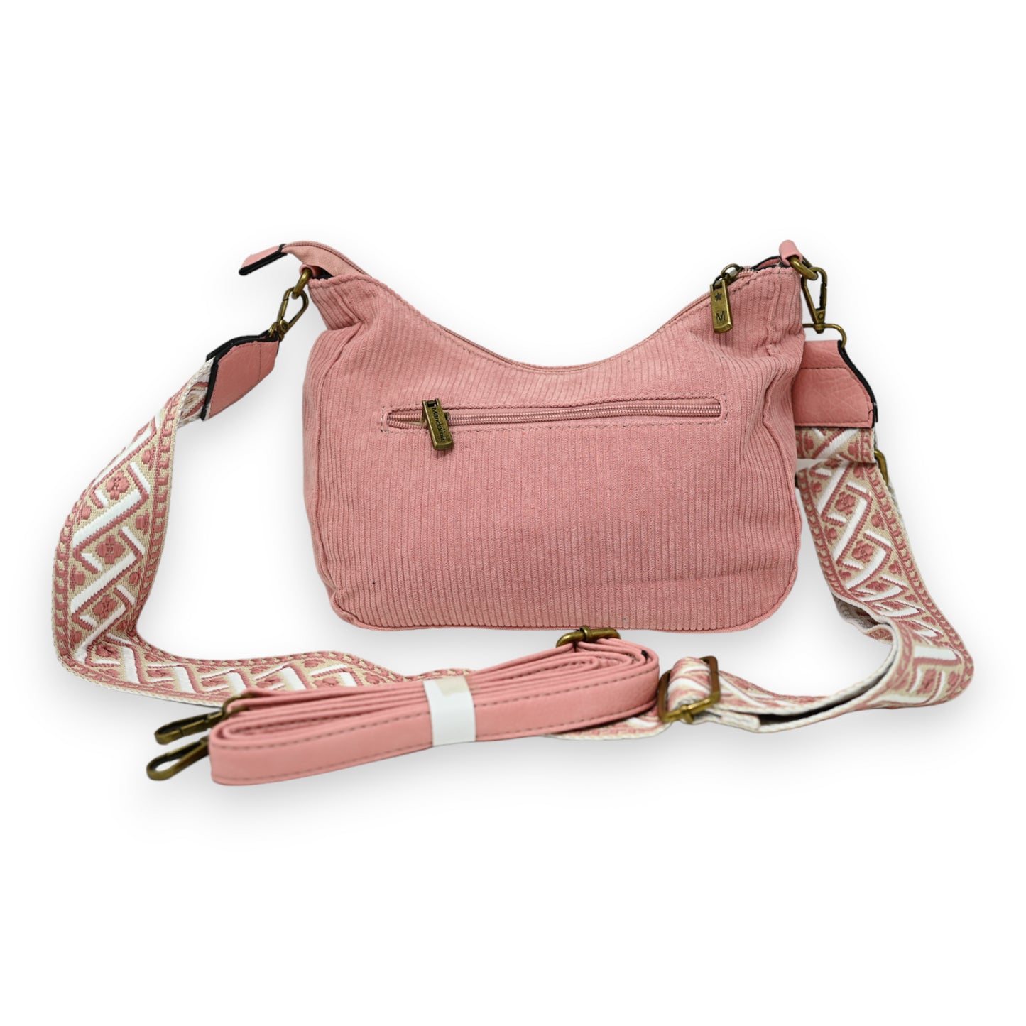 Sac bandoulière velours rose