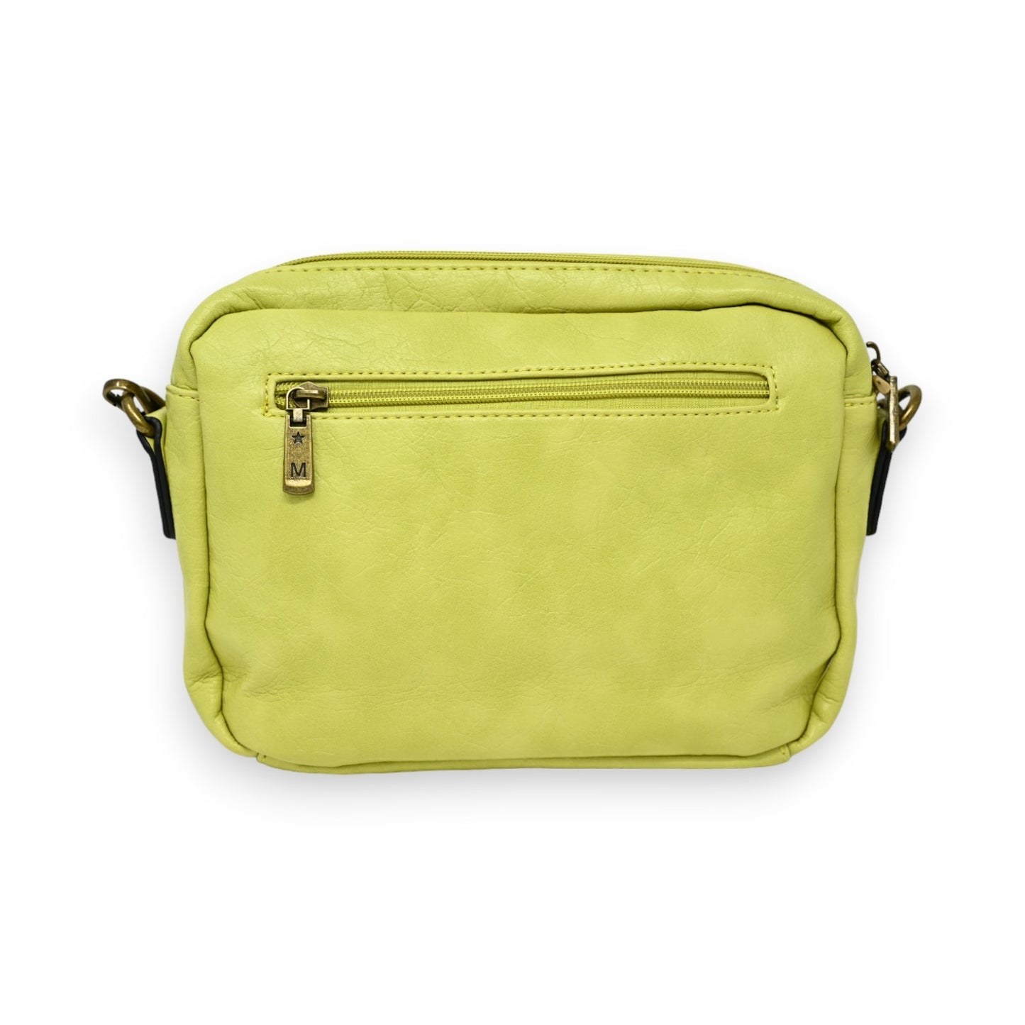 Sac bandoulière vert anis multi poches