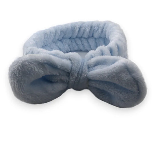 Bandeau à Maquillage molletonné bleu ciel