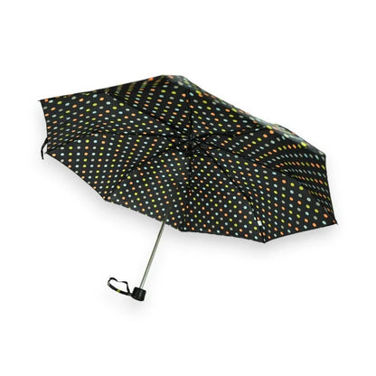 Parapluie pliant manuel  pois multicolore