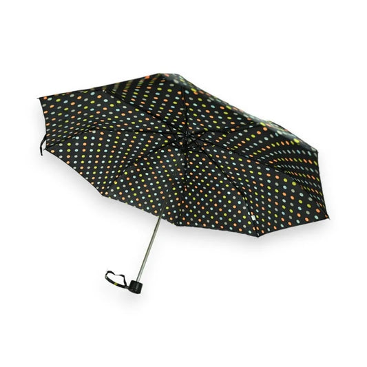 Parapluie pliant manuel  pois multicolore