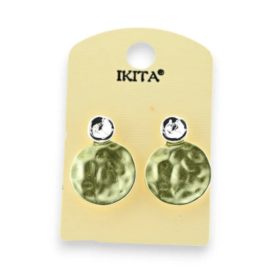 Boucles d'Oreilles Ikita Vert d'Eau