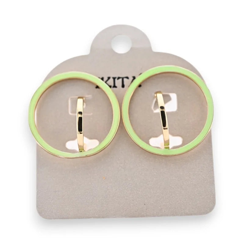 Boucles d'oreilles originales Ikita Vert d'Eau
