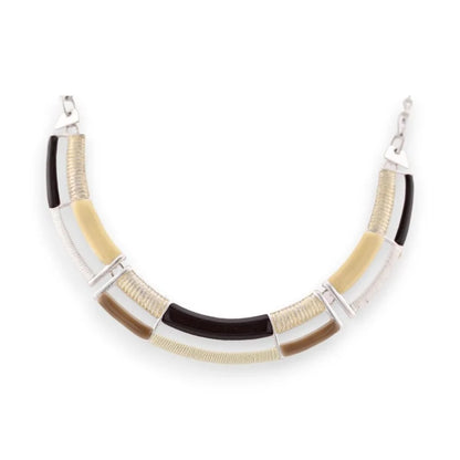 Collier semi-rigide Ikita argenté