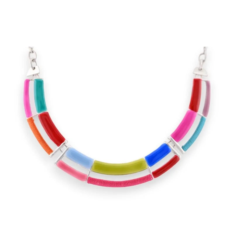 Collier argenté Arc-en-Ciel Ikita