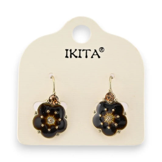 Boucles d'oreilles fleurs Ikita