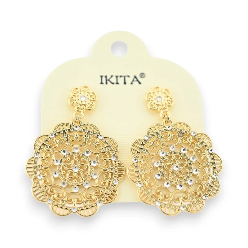 Boucles d'oreilles orientales dorées  de chez Ikita