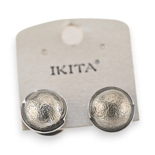 Boucles d'oreilles originales perles grises de chez Ikita