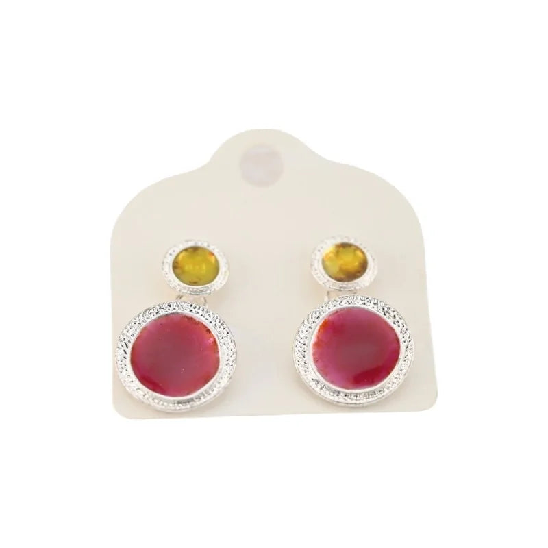 Boucles d'oreilles colorées Ikita