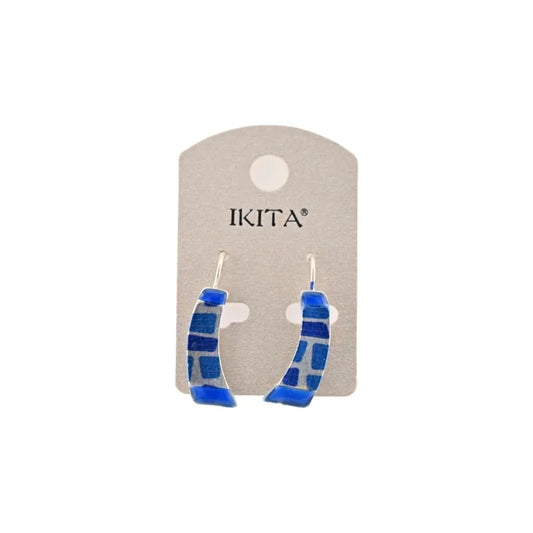 Boucles d'oreilles Ikita Bleu azur