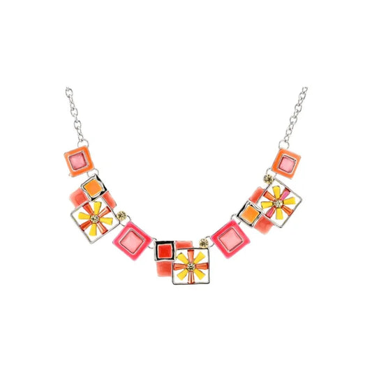Collier géométrique floral Ikita