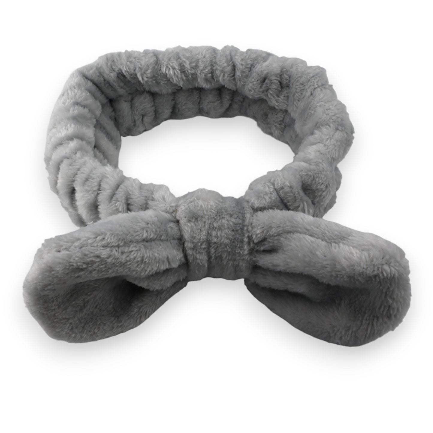 Bandeau à maquillage molletonné gris