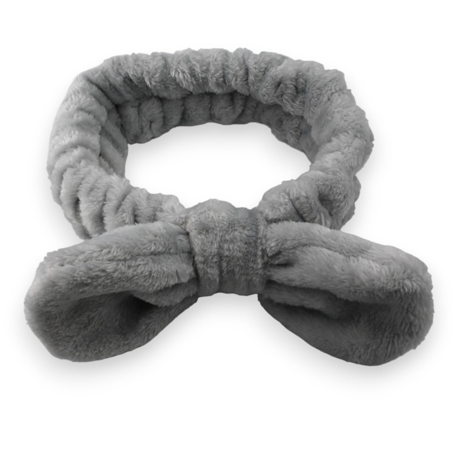 Bandeau à maquillage molletonné gris