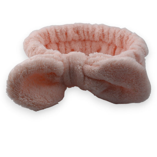 Bandeau à Maquillage molletonné vieux rose