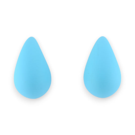 Boucles d'oreilles goutte turquoise