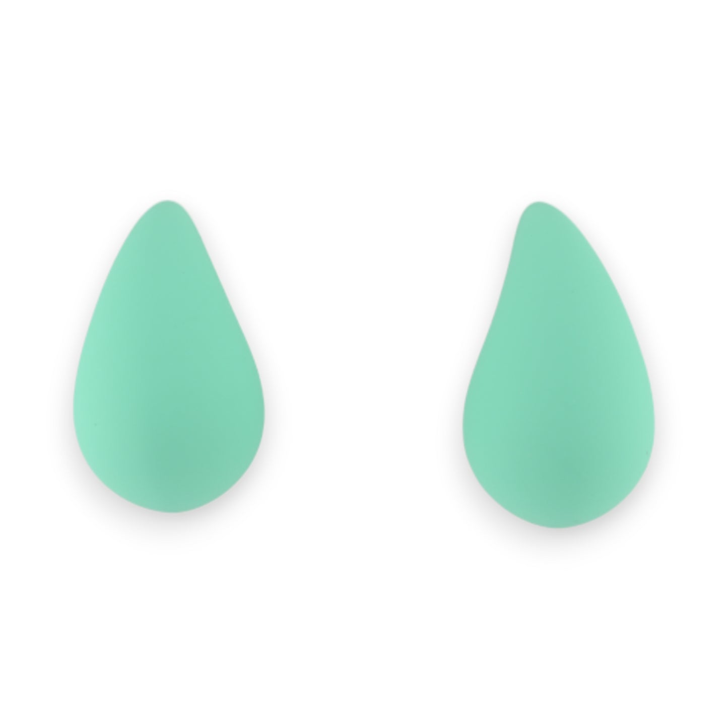 Boucles d'oreilles goutte vert menthe