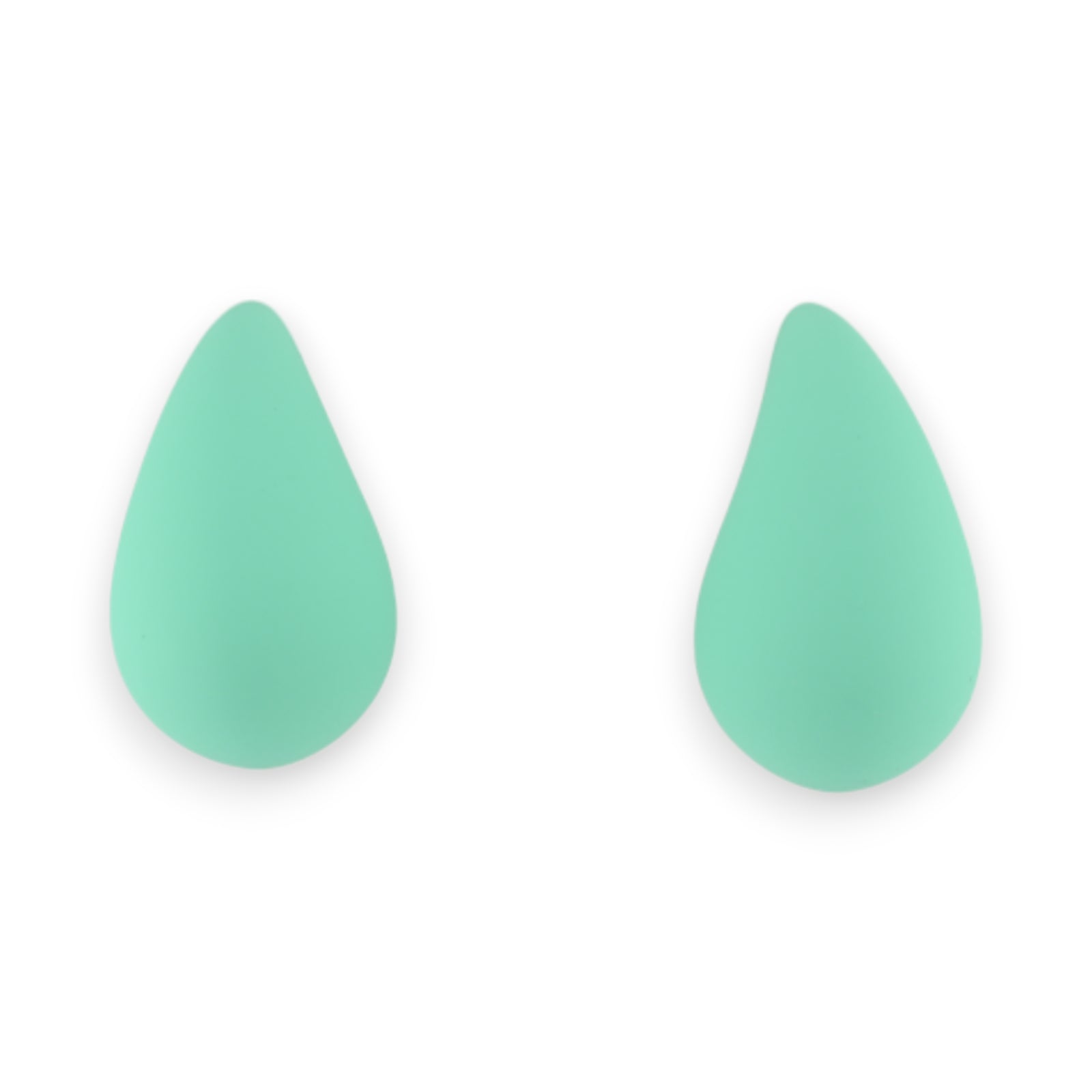 Boucles d'oreilles goutte vert menthe