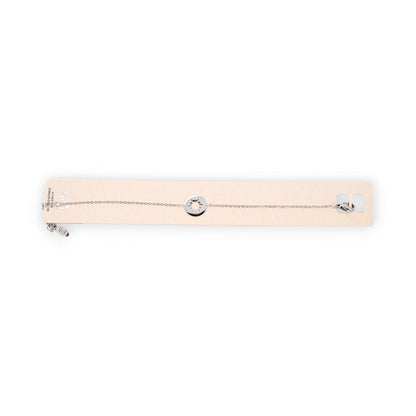 Bracelet acier argenté médaillon étoile ajourée