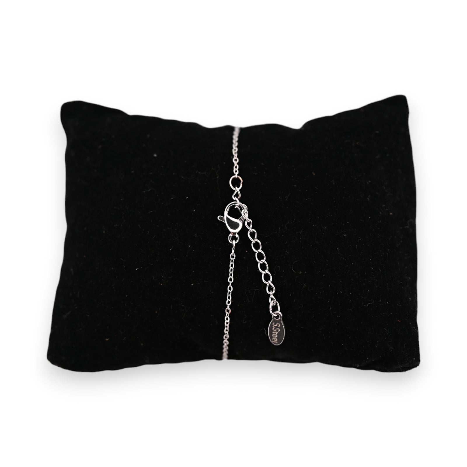 Bracelet acier argenté petit ange